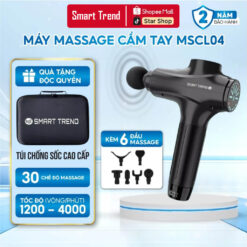 Máy Massage Cầm Tay Smart Trend MSCL04 – Máy Mát Xa Cao Cấp Cở Lớn Mạnh Mẽ 30 Cấp Độ 6 Đầu Massage