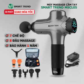 Máy Massage Cầm Tay Đấm Lưng Cỡ Lớn Cao Cấp Smart Trend MSCL05 - Thiết kế mạnh mẽ 8 đầu 7 chế độ tăng tốc nhanh