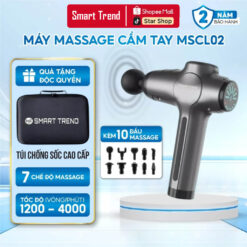 Máy Massage Cầm Tay Smart Trend MSCL02 - Máy Mát Xa Cầm Tay Đấm Lưng Cở Lớn thiết kế mạnh mẽ 10 đầu 7 chế độ cao cấp
