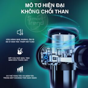 Máy Massage Cầm Tay Smart Trend MSCL01 - Cỡ Lớn, Thiết Kế Mạnh Mẽ, 6 Cấp Độ Tăng Tốc, 7 Đầu Massage 2 sg 11134201 22120 04bphkiexalv4d