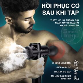 Máy Massage Cầm Tay Smart Trend MSCL01 - Cỡ Lớn, Thiết Kế Mạnh Mẽ, 6 Cấp Độ Tăng Tốc, 7 Đầu Massage 6 sg 11134201 22120 kbk8ngfexalv08