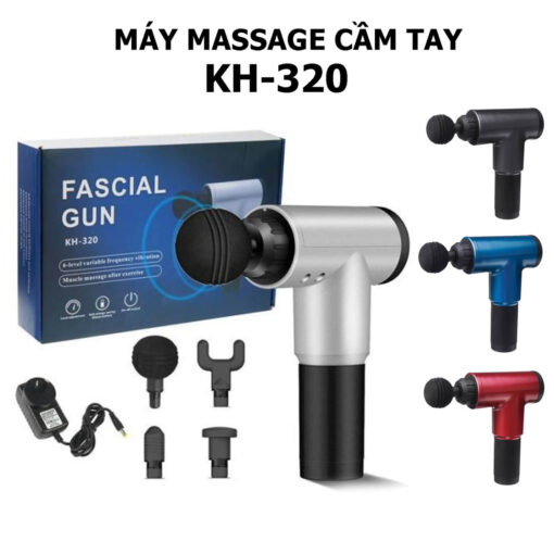 Máy Massage Cầm Tay KH-320 4 Đầu 6 Chế Độ - Giảm Đau, Thư Giãn Cơ Hiệu Quả