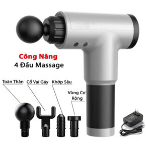 Máy Massage Cầm Tay KH-320 4 Đầu 6 Chế Độ - Giảm Đau, Thư Giãn Cơ Hiệu Quả 6 May massage cam tay KH320 4