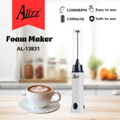 Máy tạo bọt cà phê ALIZZ AL-13831 là lựa chọn tuyệt vời để pha chế đồ uống với lớp bọt mịn hoàn hảo. Sạc USB, dễ vệ sinh, tiện lợi mang theo và sử dụng ở mọi nơi.
