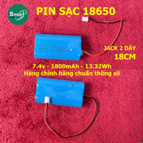 Pin Máy Massage Cầm Tay Smart Trend – Pin Sạc Lithium-ion 7.4V 1800mAh Chính Hãng 2 pin may massage cam tay 18cm