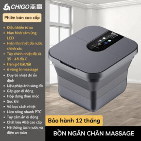 Máy Ngâm Chân CHIGO Gấp Gọn – Bồn Ngâm Chân Massage Hồng Ngoại, Sục Khí, Giữ ấm Nước 2 vn 11134207 7r98o ll3bu6oc0b06e2