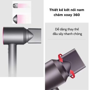 Máy Sấy Tóc Ion Âm 2 Chiều Nóng Lạnh - 5 Phụ Kiện, Công Suất 2200W, Bảo Vệ Tóc Hiệu Quả 7 vn 11134207 7r98o m0b6gd1maumne8