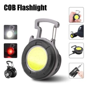 Đèn Pin Mini Kiêm Móc Khóa COB - Siêu Sáng, Nhỏ Gọn, Tiện Lợi