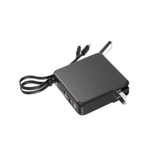 Remax RPP-T1 – Sạc dự phòng không dây 10000mAh tích hợp củ sạc nhanh 22.5W, cáp sẵn, đèn LED tiện lợi