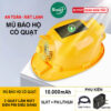 Mũ Bảo Hộ Có Quạt Năng Lượng Mặt Trời – Pin 10000mAh, Phun Sương, Bluetooth Đa Năng