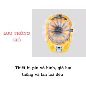 Mũ Bảo Hộ Có Quạt Năng Lượng Mặt Trời – Pin 10000mAh, Phun Sương, Bluetooth Đa Năng 8 Mu bao ho co quat smart trend 8