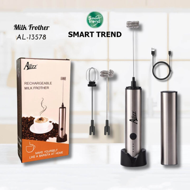 Máy đánh bọt cà phê cầm tay Alizz AL-13578 – 3 đầu đa năng, sạc USB tiện lợi 14 may danh bot ca phe danh trung 3 dau alizz al 13578 11