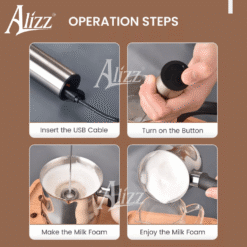 Máy đánh bọt cà phê cầm tay Alizz AL-13578 – 3 đầu đa năng, sạc USB tiện lợi 7 may danh bot ca phe danh trung 3 dau alizz al 13578 3