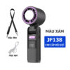 Quạt Cầm Tay Sò Lạnh JF138 - 199 Cấp Gió, Pin 5000mAh, Màn Hình Số, Đèn Pin, Cực Mát Mùa Hè 10 Mau Xam Quat so lanh cam tay JF138
