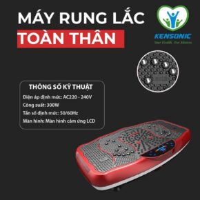 Máy Rung Lắc Toàn Thân Kensonic FR-138 – 300W, 120 Chế Độ Rung, Giảm Mỡ Hiệu Quả, Tăng Sức Đề Kháng 10 May Rung Lac Toan Than Kensonic FR 138 3
