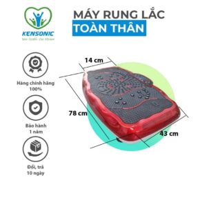 Máy Rung Lắc Toàn Thân Kensonic FR-138 – 300W, 120 Chế Độ Rung, Giảm Mỡ Hiệu Quả, Tăng Sức Đề Kháng 9 May Rung Lac Toan Than Kensonic FR 138 4