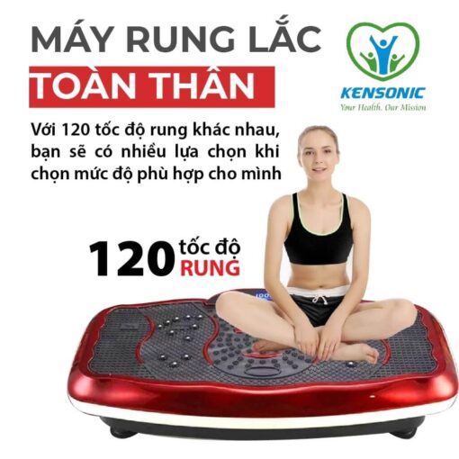 Máy Rung Lắc Toàn Thân Kensonic FR-138 – 300W, 120 Chế Độ Rung, Giảm Mỡ Hiệu Quả, Tăng Sức Đề Kháng