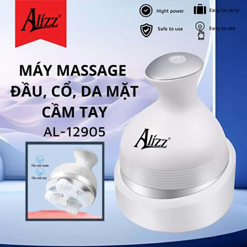 Máy Massage Đầu Cầm Tay Alizz AL-12905 – Thiết Kế Móng Vuốt, 4 Chế Độ, Chống Nước IPX5