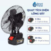 Quạt Tích Điện Mini SMART TREND – Lồng Sắt Bền Bỉ, Pin 10 Cell Dùng Liên Tục Nhiều Giờ 1 Quat tich dien long sat pin trau 2