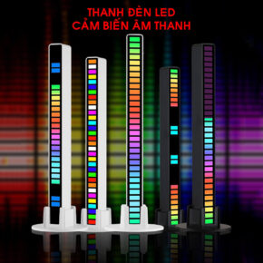 Đèn LED Nháy Theo Nhạc Cảm Biến Âm Thanh RGB - Trang Trí Bàn Làm Việc, Livestream, Xe Hơi