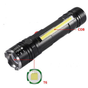 Đèn Pin Cầm Tay Siêu Sáng T6-26 COB – Zoom Xa, Pin Sạc USB, Nam Châm Đuôi 14 Den Pin Cam Tay Sieu Sang T6 26 COB – Zoom Xa Pin Sac USB Nam Cham Duoi 5