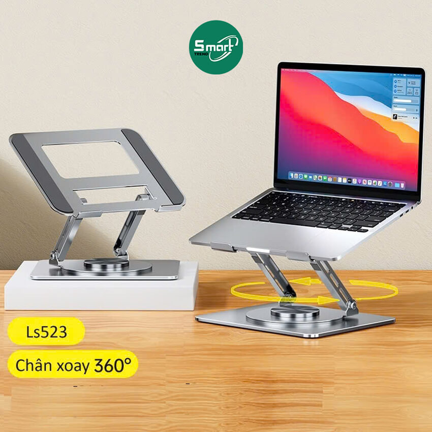 gia-do-laptop-ls523-smarttrend-(1) Giá đỡ laptop LS523 xoay 360 độ