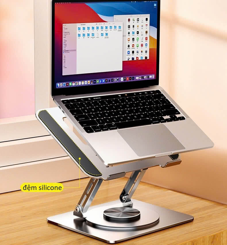 Giá đỡ laptop LS523 xoay 360 độ bằng hợp kim nhôm – Tản nhiệt tốt, điều chỉnh đa góc 8 gia do laptop ls523 smarttrend 6