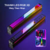 Thanh đèn LED RGB 3D nháy theo nhạc cảm biến âm thanh – Decor phòng, bàn làm việc 13 thanh đèn LED RGB 3D nháy theo nhạc