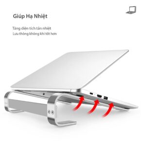 Giá Đỡ Laptop L200 Nhôm Nguyên Khối Chống Rung Chống Trượt Hỗ Trợ Tản Nhiệt 5 vn 11134207 7r98o lxjowah42rx7f5