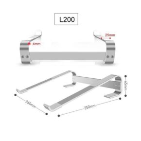 Giá Đỡ Laptop L200 Nhôm Nguyên Khối Chống Rung Chống Trượt Hỗ Trợ Tản Nhiệt 4 vn 11134207 7r98o lxjowah42s49af