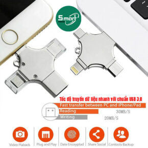 USB 4 Trong 1 EZiTECH 1TB – Ổ Đĩa Flash OTG USB 3.0 Cho iPhone, Android, Laptop 2 USB 4 trong 1 EZiTECH 1TB 6