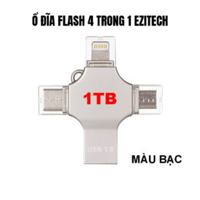 USB 4 Trong 1 EZiTECH 1TB – Ổ Đĩa Flash OTG USB 3.0 Cho iPhone, Android, Laptop 9 USB 4 trong 1 EZiTECH 1TB Bac