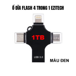USB 4 trong 1 EZiTECH 1TB Den