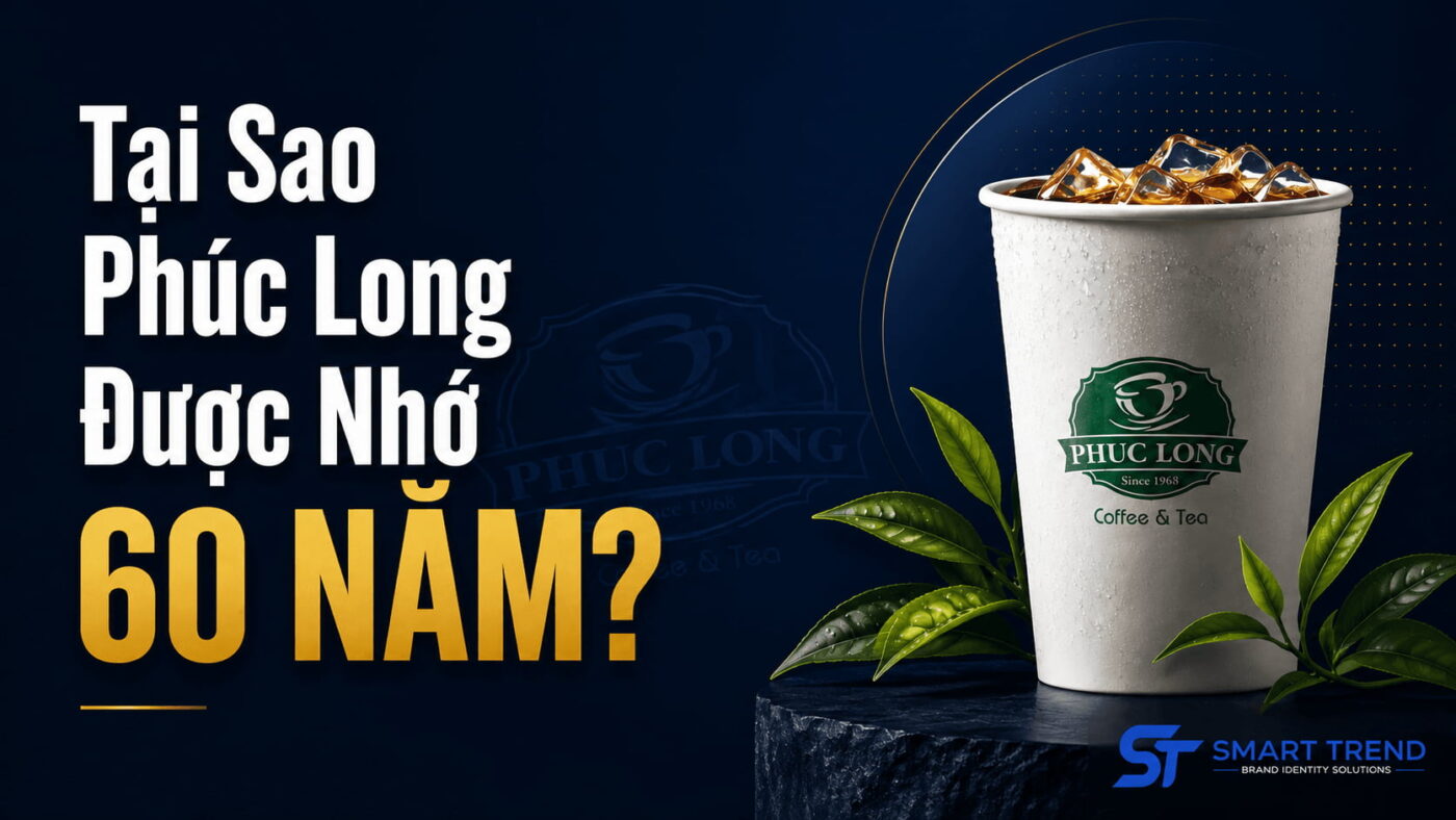 Tại Sao Phúc Long Được Nhớ 60 Năm – 3 Bài Học Branding Cho Cafe, Spa & Shop 1 Không gian thương hiệu Phúc Long Coffee & Tea – minh chứng cho branding nhất quán suốt 60 năm, bài học thực tế cho cafe, spa, shop Việt Nam