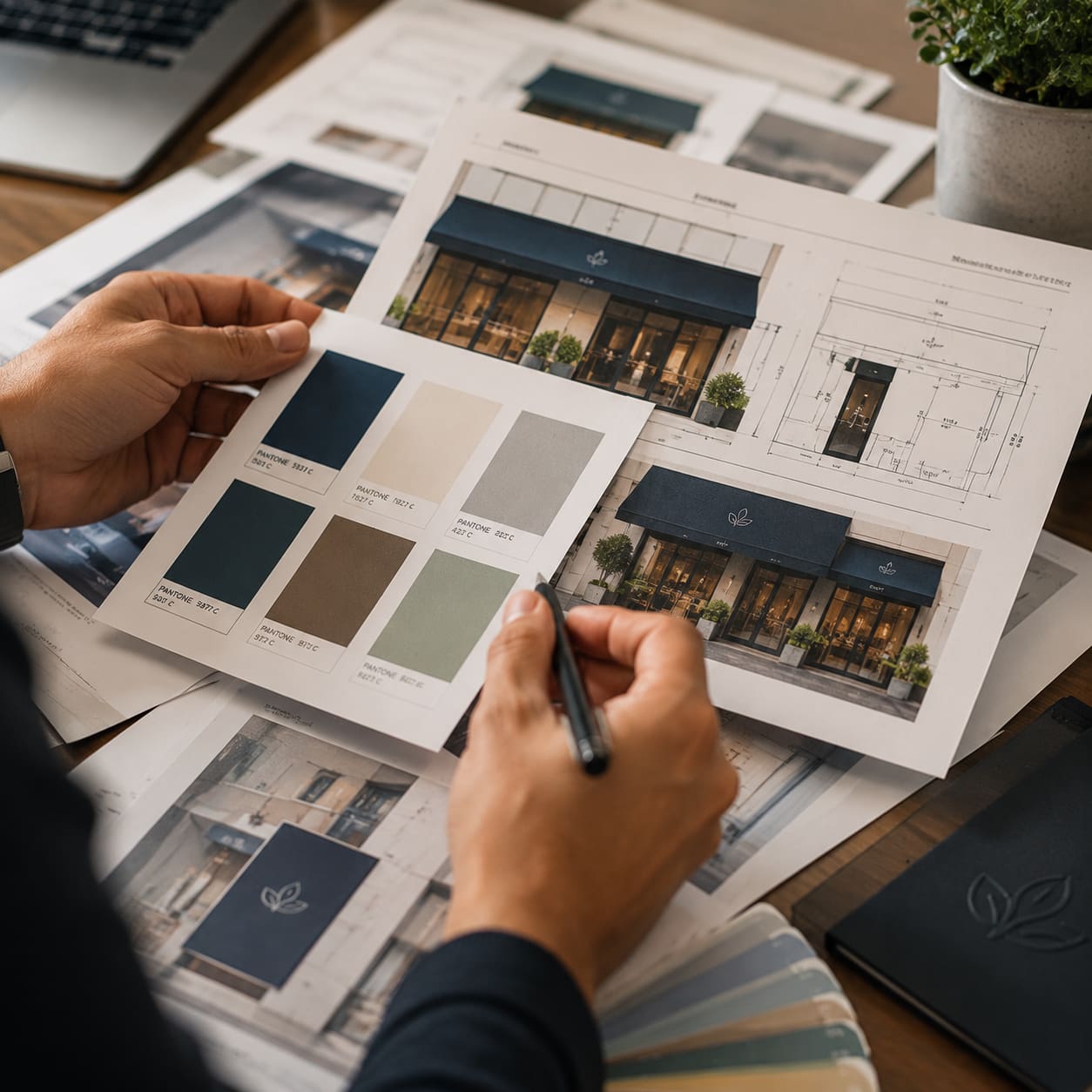 Thiết kế master bảng hiệu đồng bộ - Smart Trend