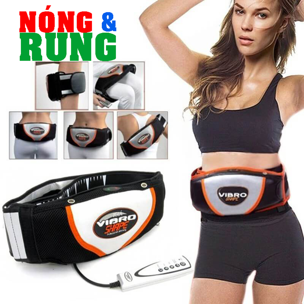 Đai Massage Bụng Vibro Shape Nóng & Rung – 5 Mức Massage, Điều Khiển Cầm Tay 5 Đai Massage Bụng Vibro Shape Nóng & Rung – 5 Mức Massage, Điều Khiển Cầm Tay - Ảnh 5