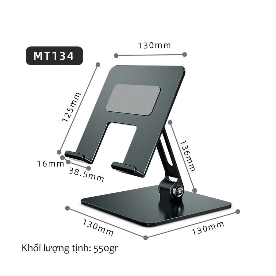 Giá Đỡ Điện Thoại, Máy Tính Bảng MT134 – Hợp Kim Nhôm, Gấp Gọn, Điều Chỉnh Góc 10 Giá Đỡ Điện Thoại, Máy Tính Bảng MT134 – Hợp Kim Nhôm, Gấp Gọn, Điều Chỉnh Góc - Ảnh 10