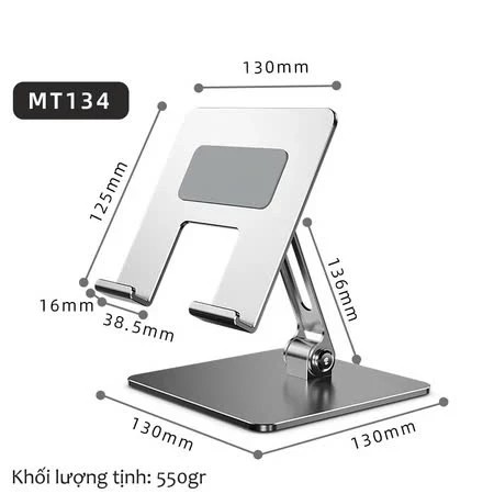 Giá Đỡ Điện Thoại, Máy Tính Bảng MT134 – Hợp Kim Nhôm, Gấp Gọn, Điều Chỉnh Góc 9 Giá Đỡ Điện Thoại, Máy Tính Bảng MT134 – Hợp Kim Nhôm, Gấp Gọn, Điều Chỉnh Góc - Ảnh 9