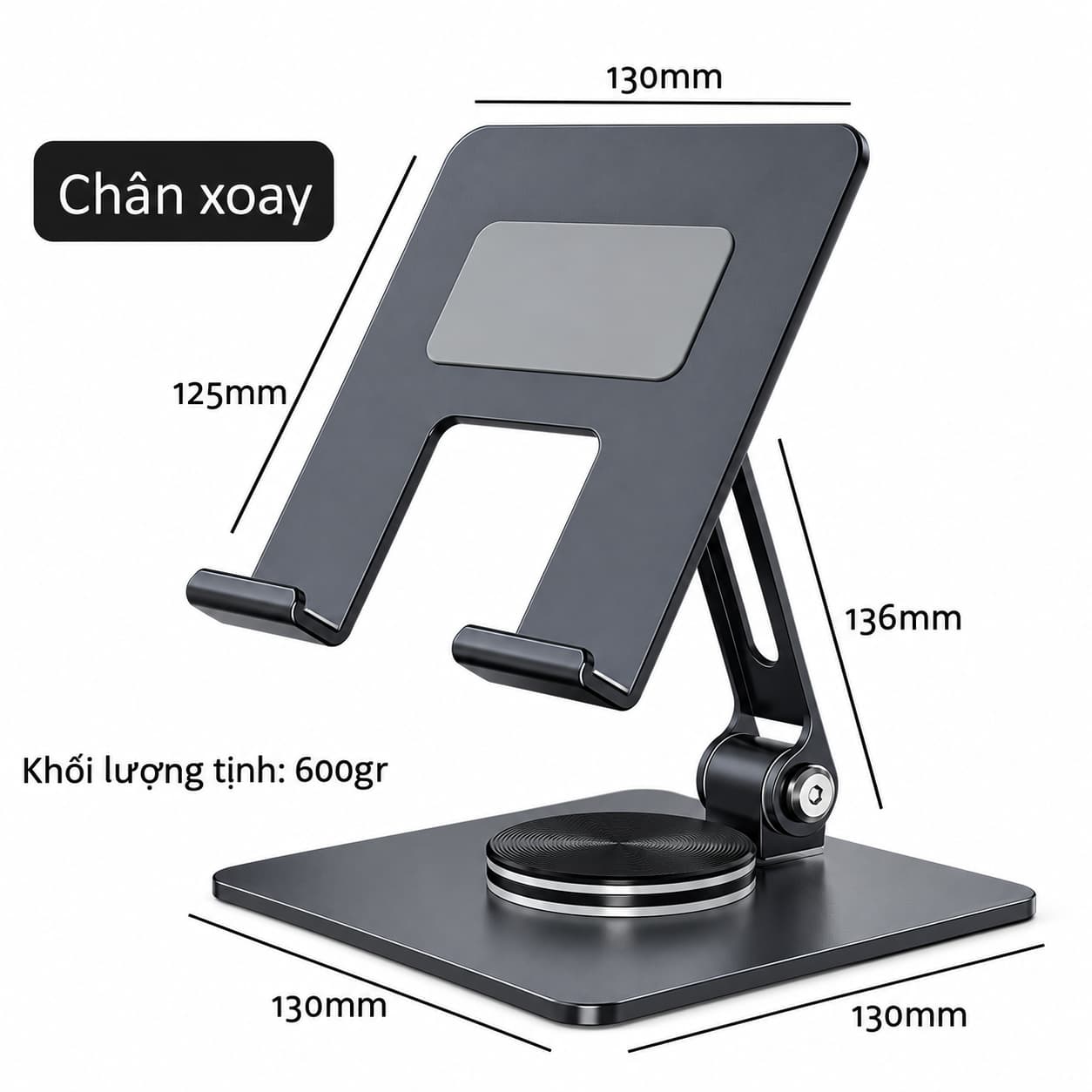 Giá Đỡ Điện Thoại iPad MT134 Xoay 360° – Hợp Kim Sơn Tĩnh Điện, Gấp Gọn 3 Giá Đỡ Điện Thoại iPad MT134 Xoay 360° – Hợp Kim Sơn Tĩnh Điện, Gấp Gọn - Ảnh 3