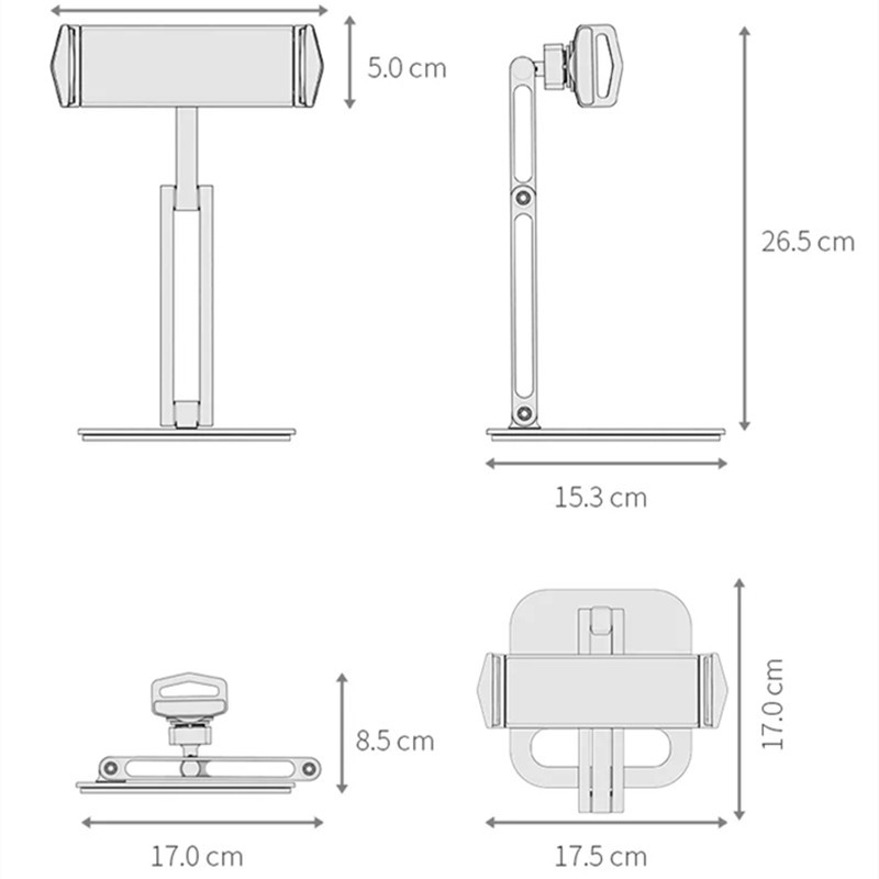 Giá Đỡ Hợp Kim Nhôm P47 Cho Điện Thoại, iPad & Máy Tính Bảng – Xoay 360°, Gập Đa Góc 10 Giá Đỡ Hợp Kim Nhôm P47 Cho Điện Thoại, iPad & Máy Tính Bảng – Xoay 360°, Gập Đa Góc - Ảnh 10