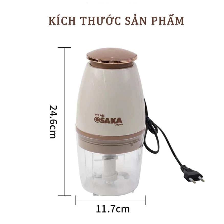 Máy Xay Đa Năng Osaka 700ml 350W – Xay Thịt, Cá, Rau Củ, Tỏi Ớt 4 Máy Xay Đa Năng Osaka 700ml 350W – Xay Thịt, Cá, Rau Củ, Tỏi Ớt - Ảnh 4