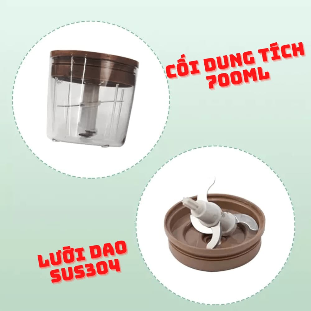 Máy Xay Đa Năng Osaka 700ml 350W – Xay Thịt, Cá, Rau Củ, Tỏi Ớt 8 Máy Xay Đa Năng Osaka 700ml 350W – Xay Thịt, Cá, Rau Củ, Tỏi Ớt - Ảnh 8