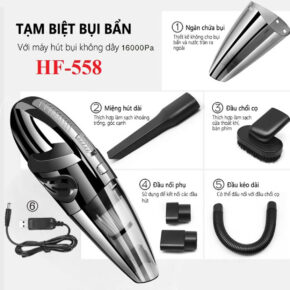 Máy Hút Bụi Cầm Tay Không Dây FH-558 5 Trong 1 – 18.000Pa, 120W, Hút Khô & Ướt 4 Máy hút bụi FH-558 dùng vệ sinh sofa và nội thất ô tô