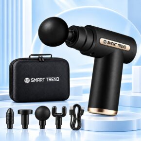 Máy Massage Cầm Tay Smart Trend MSCB 4 đầu 6 chế độ kèm hộp chống sốc và cáp USB Type-C