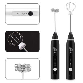 Máy Tạo Bọt Cà Phê Smart S102 3 Tốc Độ – Đánh Trứng, Pin Sạc USB 5 may tao bot ca phe smart s102 may danh trung cam tay 1