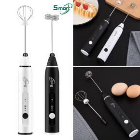 Máy Tạo Bọt Cà Phê Smart S102 3 Tốc Độ – Đánh Trứng, Pin Sạc USB 9 may tao bot ca phe smart s102 may danh trung cam tay 8