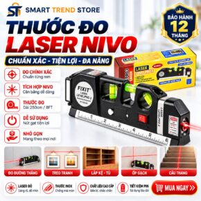 Thước Nivo Laser đa năng tích hợp thước dây 2.5m